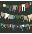 washing lines vector image
