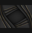 abstract black and gold lines luxury background vector image vector image