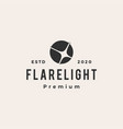 flare light hipster vintage logo icon vector image vector image