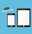 smart phone flat design vector image