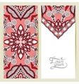 decorative label card for vintage design ethnic vector image