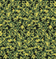 digital pixel camouflage seamless pattern vector image