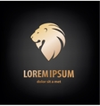 lion head in profile template logo vector image