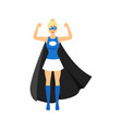 cartoon female superhero character vector image