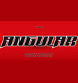modern dynamic font with characters vector image vector image