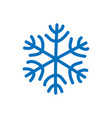 Snowflake blue icon cartoon snow flake sign Vector Image