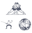 set of sports vector image