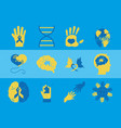 world down syndrome day support awareness pack vector image vector image
