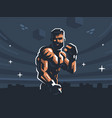 a male fighter of mixed martial arts vector image
