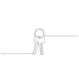 one continuous line drawing of house keys real vector image