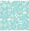 science seamless pattern in flat design style vector image