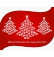 christmas greeting card vector image vector image