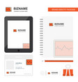 ecg business logo tab app diary pvc employee card vector image