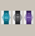 universal flyer 3x4 with unique decoration vector image vector image