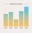 minimalistic charts vector image