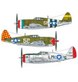 aircraft color scheme vector image
