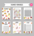 creative background card with flowers hand drawn vector image