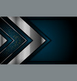 luxurious dark navy background with silver lines vector image