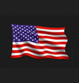 3d waving flag vector image