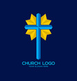 cross of the savior jesus christ vector image