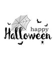 happy halloween banner invitation letter vector image