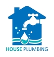 house plumbing symbol vector image