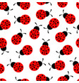 seamless wallpaper ladybug continuous vector image