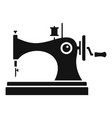 vintage sew machine icon simple style vector image