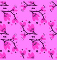 abstract flowers seamless pattern creative floral vector image