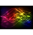 abstract neon waves vector image