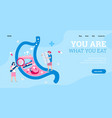 landing page template for medical vector image