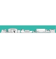 logistic concept flat banner production process vector image