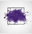 abstract background with violet paint splashes vector image vector image