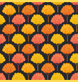 autumn trees fall season seamless pattern vector image
