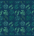 face emotion hand drawn pattern background vector image