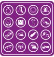 fashion icon set vector image