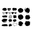 grunge hand drawn elements vector image vector image
