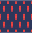seamless pattern easter greeting with bunnies vector image vector image