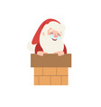 set of christmas santa claus merry vector image