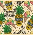 summer paradise colorful seamless pattern vector image