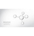 molecule abstract futuristic wireframe 3d micro vector image vector image
