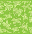 seamless pattern with ornate butterflies vector image vector image