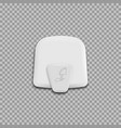 automatic hand dryer isolated on background vector image vector image