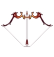 bright bow and arrow zodiac sagittarius sign vector image