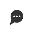 chat speech bubble and dialog balloon filled style vector image