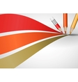 colour pencils drawing lines vector image