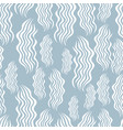 seamless hand-drawn waves pattern vector image