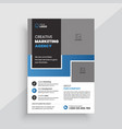 creative corporate business agency flyer template vector image