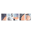 collection trendy creative christmas vector image