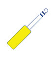 music jack plug-in icon vector image